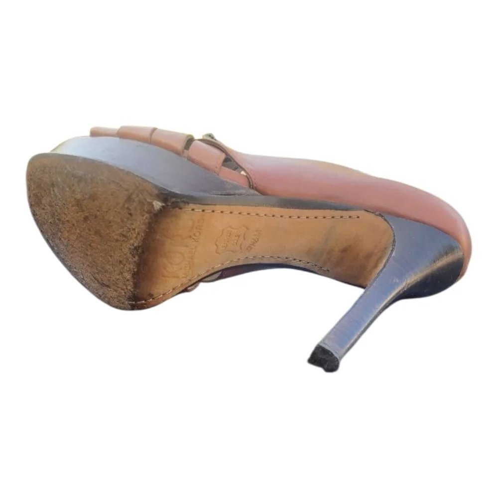 KORS Michael Kors Siletto Shoes Womens 7.5 Ismene Platform 5